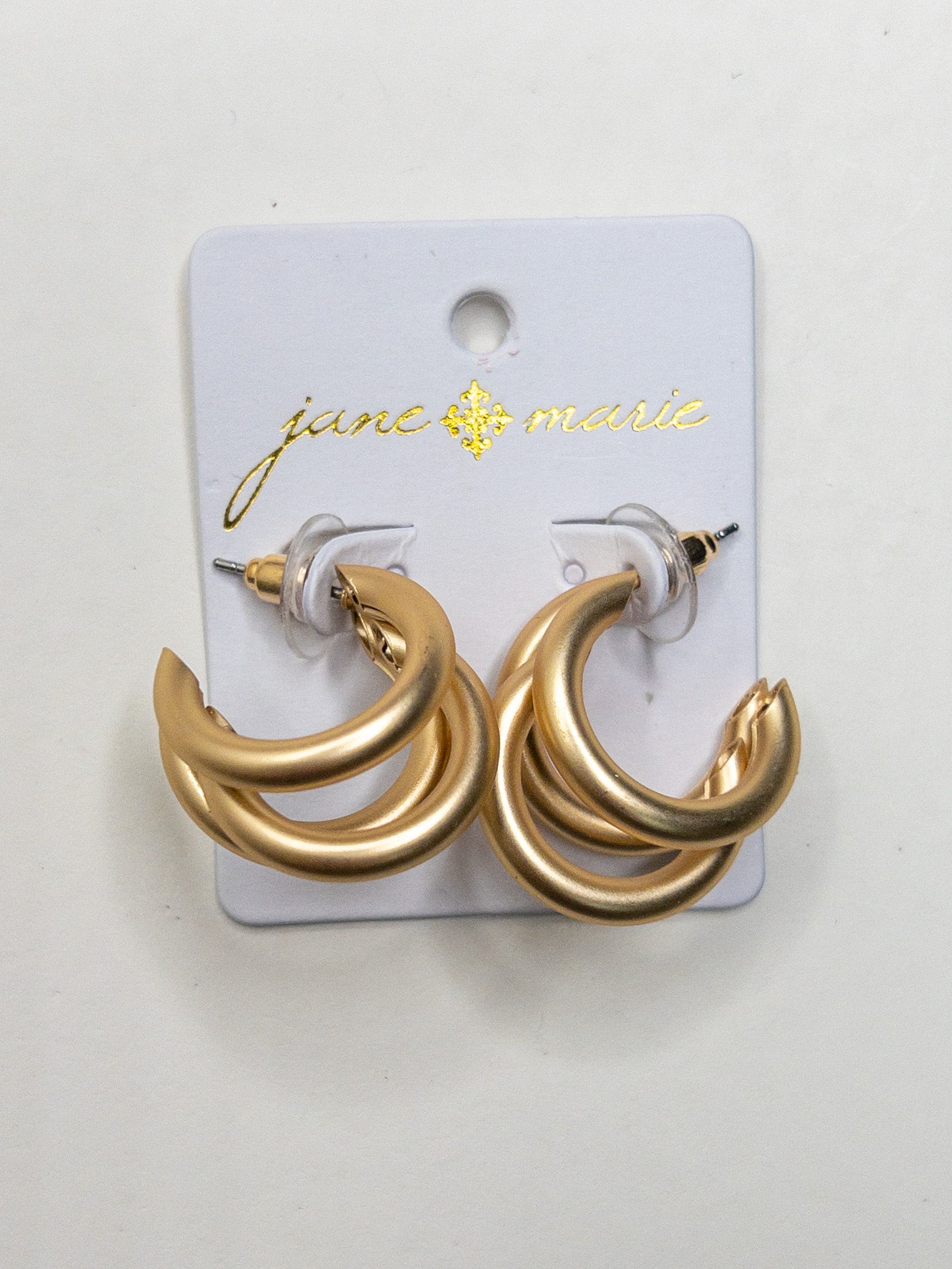 JANE MARIE TRIPLE HOOP EARRINGS