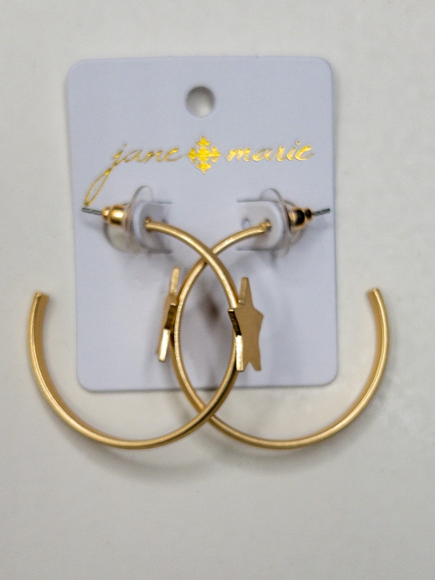 JANE MARIE HOOPS WITH STAR