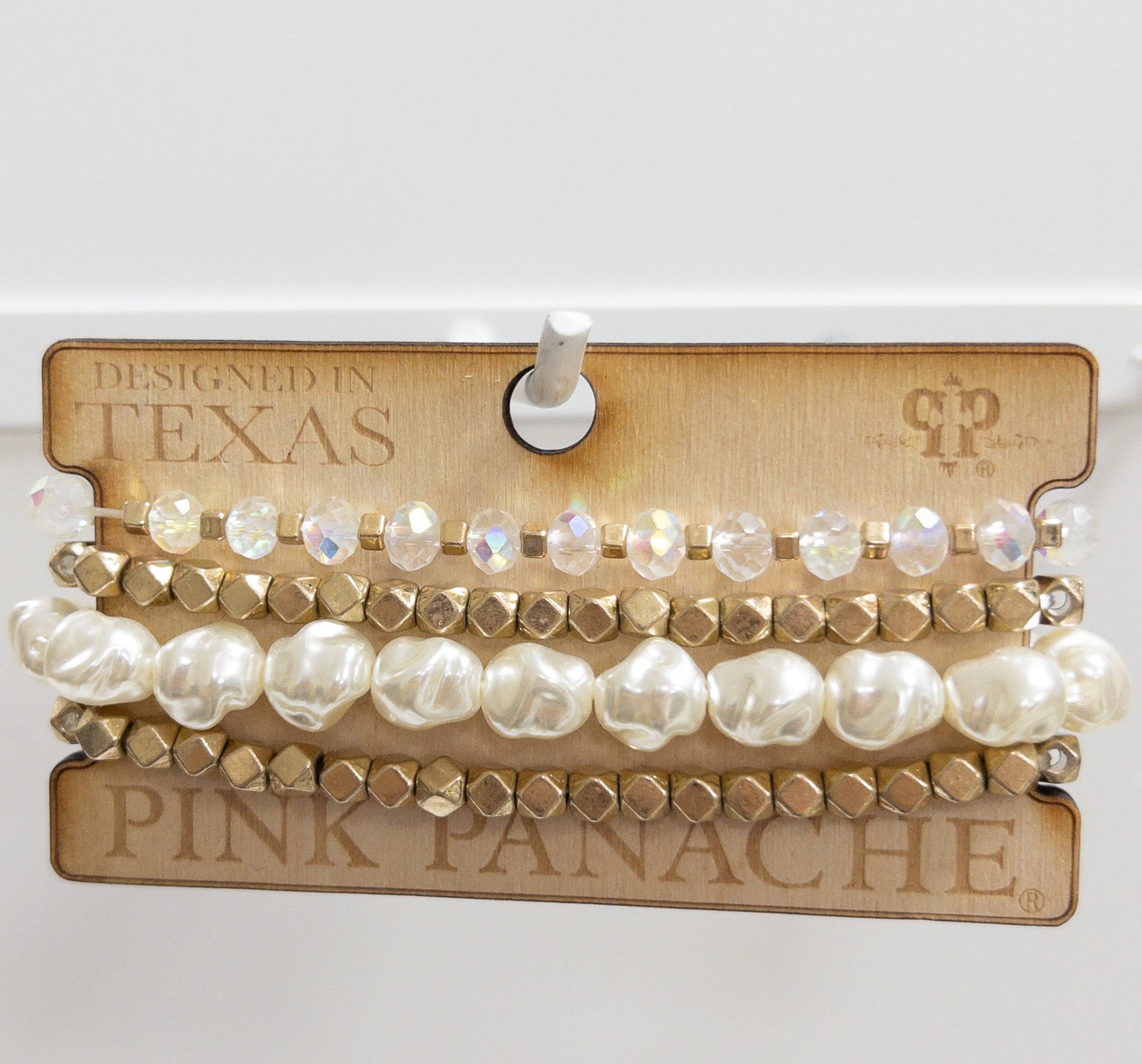 90 PEARL GOLD BRACELET SET