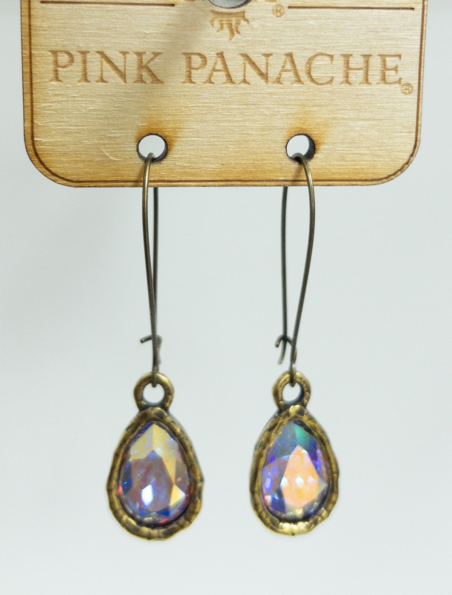 PINK PANACHE 110 EMILY BRONZE CLEAR DANGLES