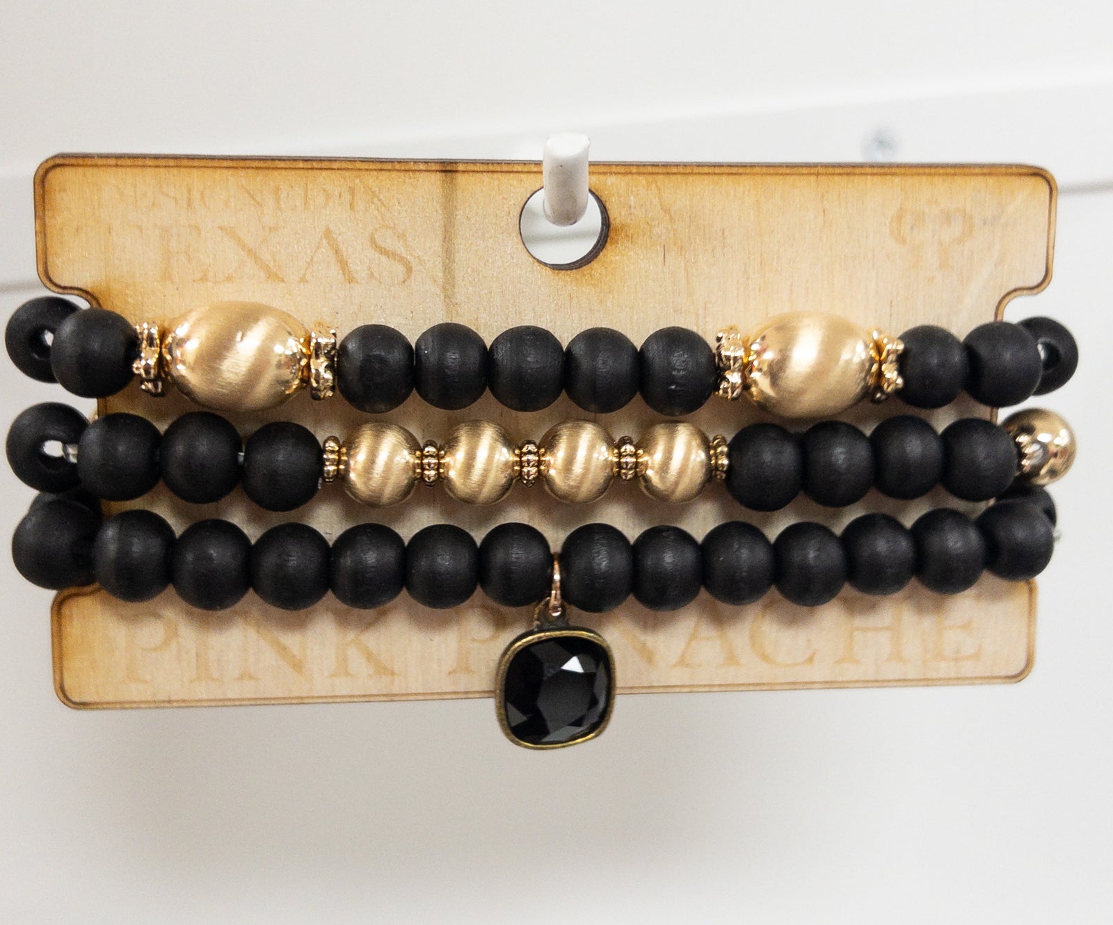 145 BLACK GOLD BRACELET SET