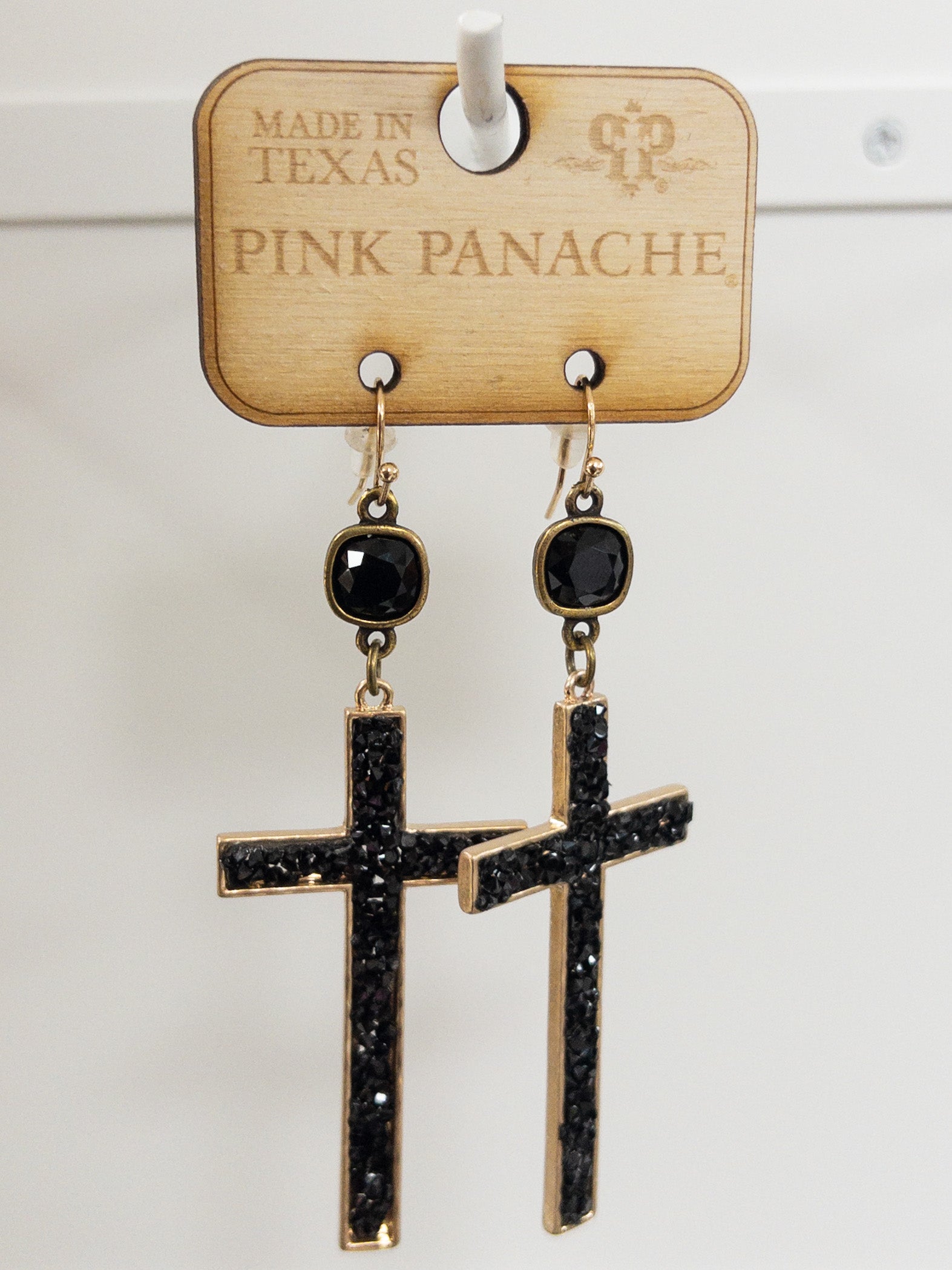 150 BLACK CROSS DANGLE
