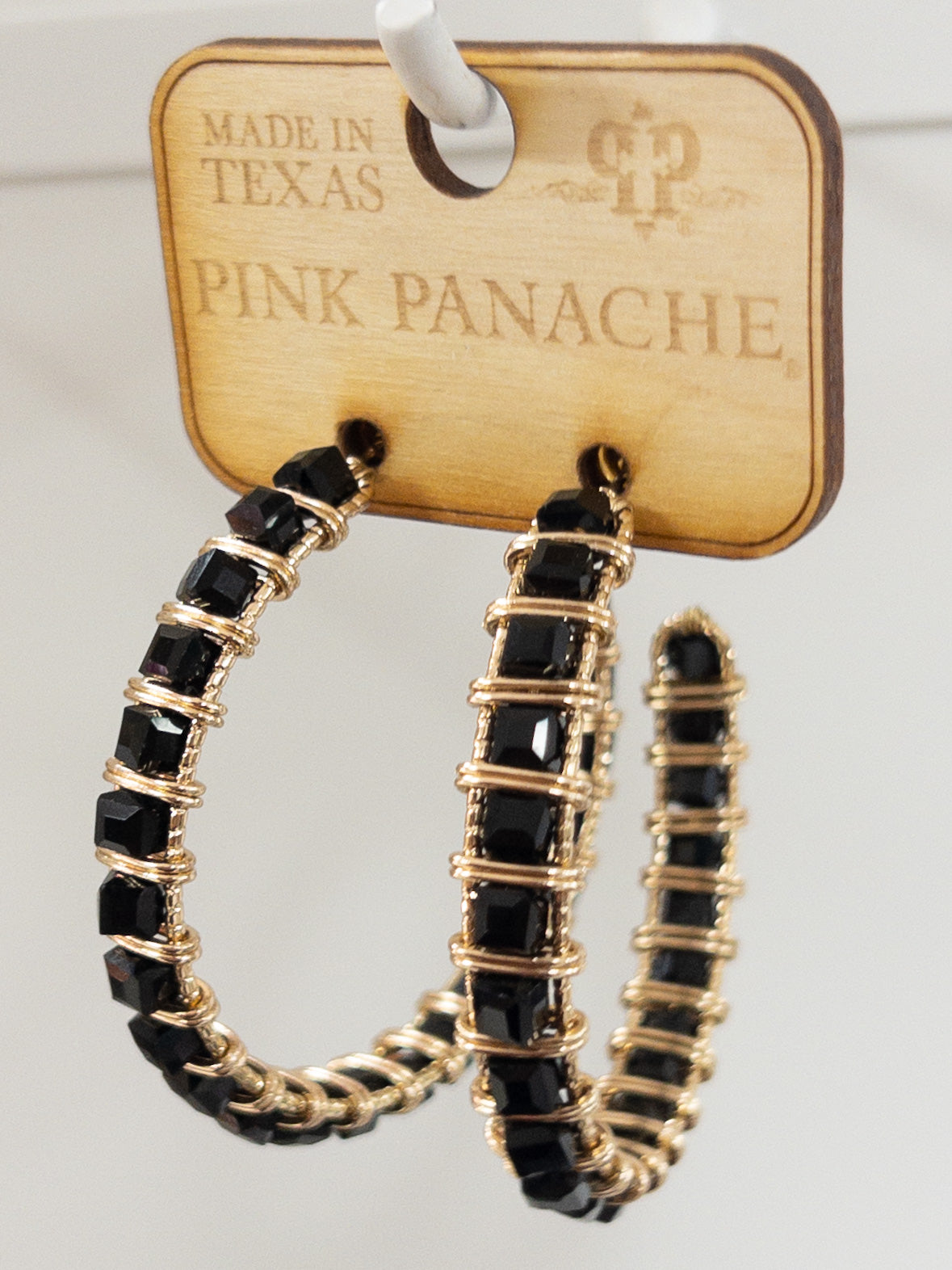 151 BLACK GOLD LG HOOP