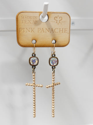 163 GOLD DOT CROSS