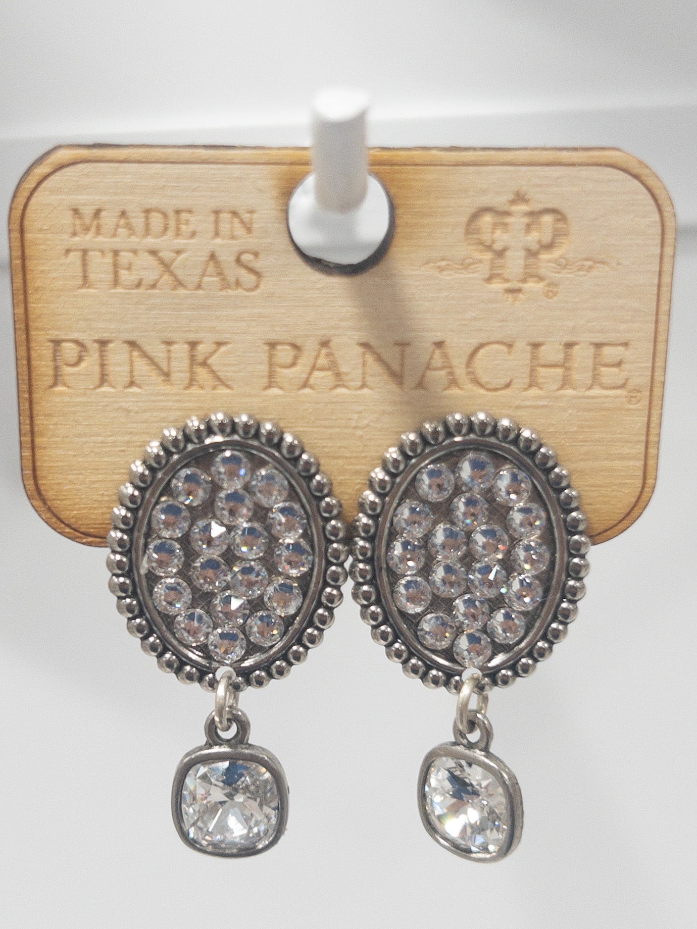 186 SILVER RHINESTONE W GEM STUD