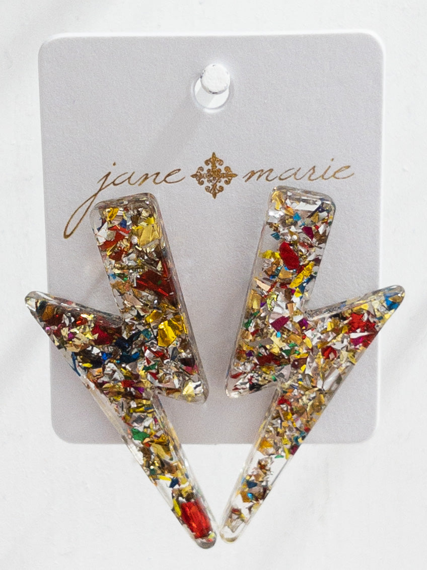 JANE MARIE LIGHTNING BOLT STUDS