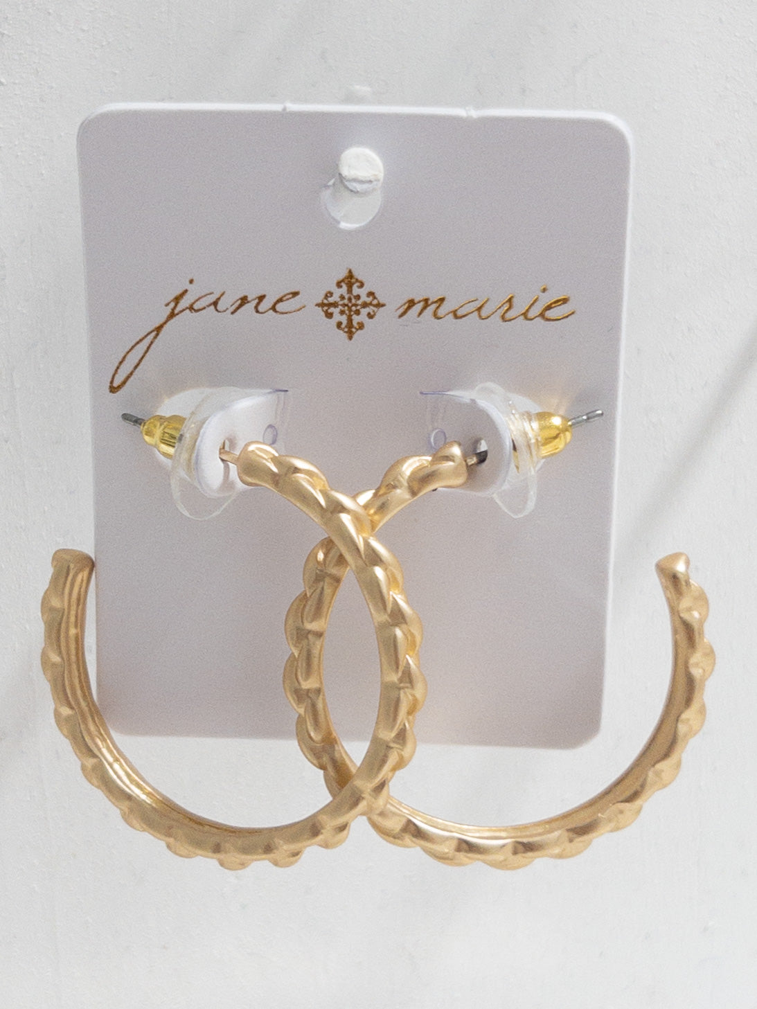 JANE MARIE BRAID MD HOOP GOLD