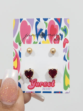 JANE MARIE KIDS! BIRTHSTONE STUD PACK