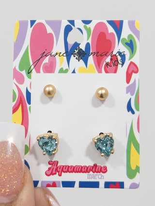 JANE MARIE KIDS! BIRTHSTONE STUD PACK