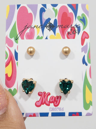 JANE MARIE KIDS! BIRTHSTONE STUD PACK
