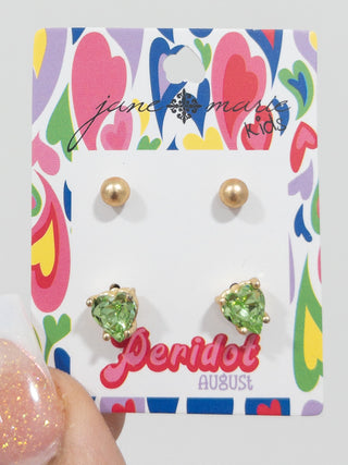 JANE MARIE KIDS! BIRTHSTONE STUD PACK