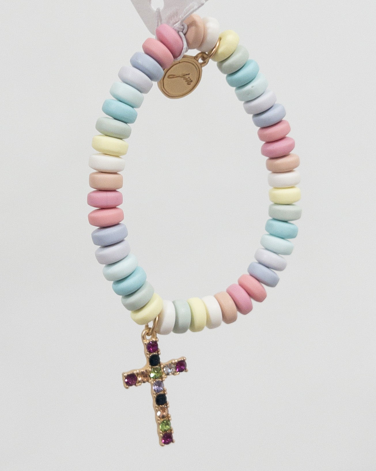 JANE MARIE KIDS CROSS PASTEL BRACELET