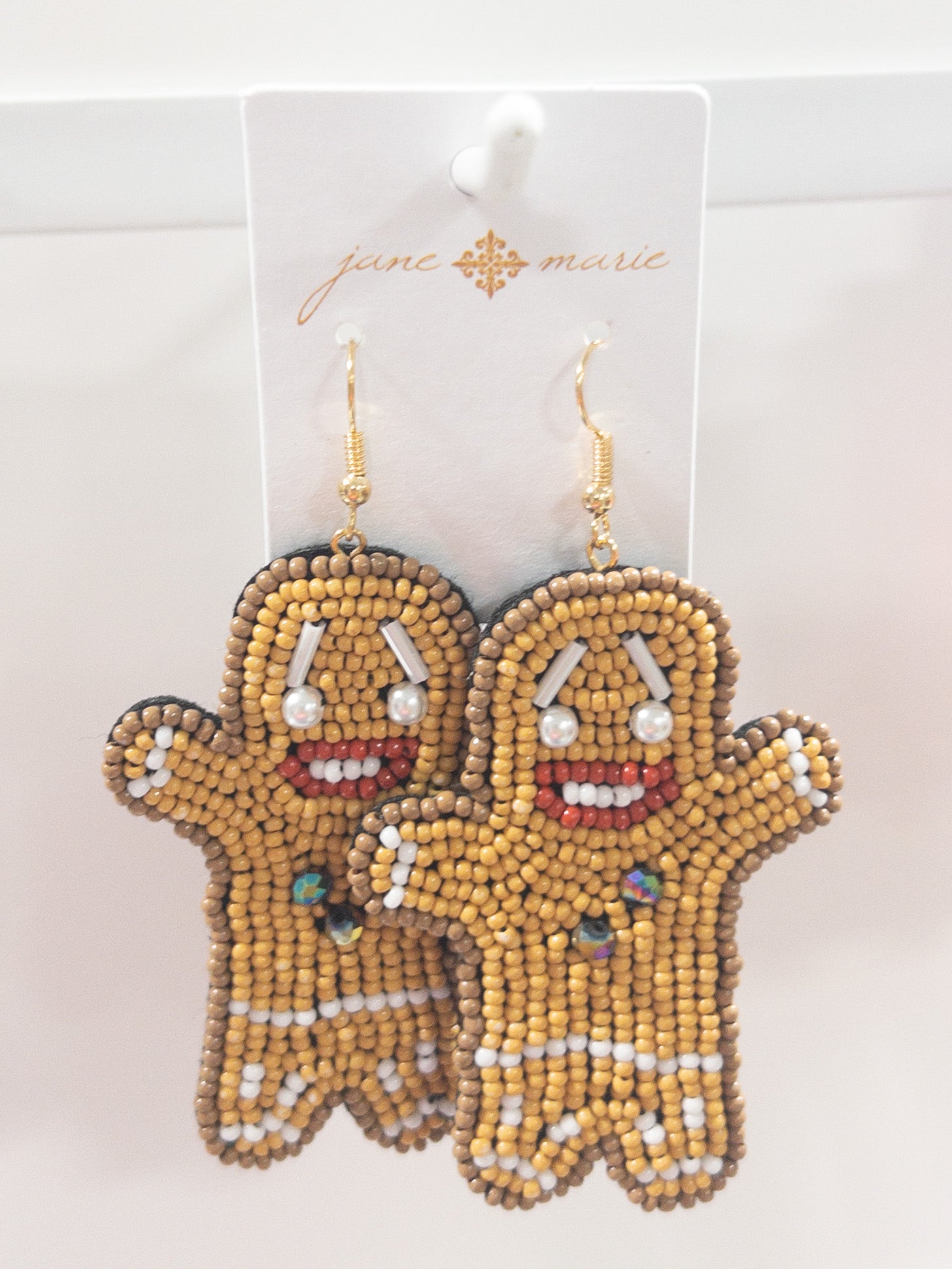 BEADED GINGERBREAD MAN JANE MARIE