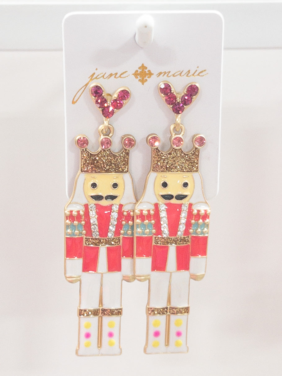 PINK ENAMEL NUTCRACKER JANE MARIE