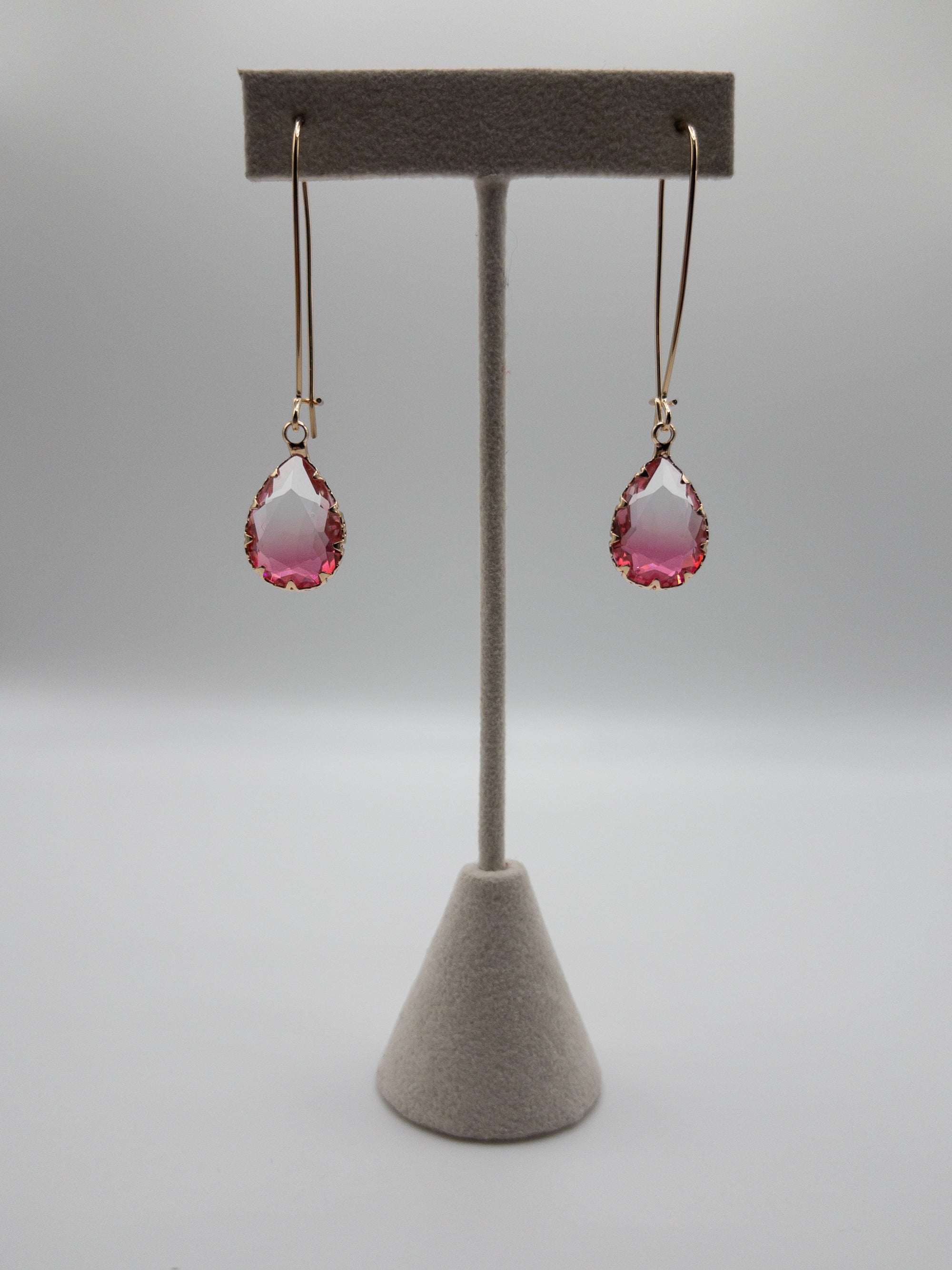 OMBRE PINK GEM PINK PANACHE DANGLES