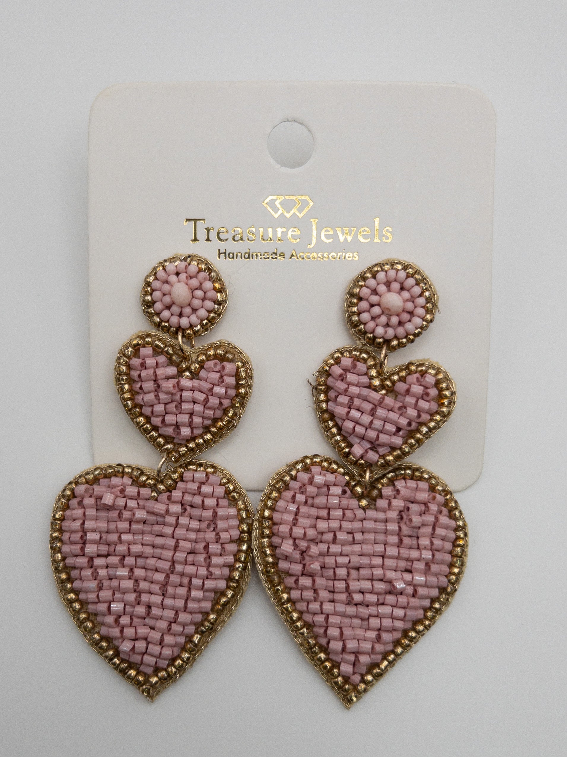 CHIC HEART TREASURE JEWEL EARRINGS