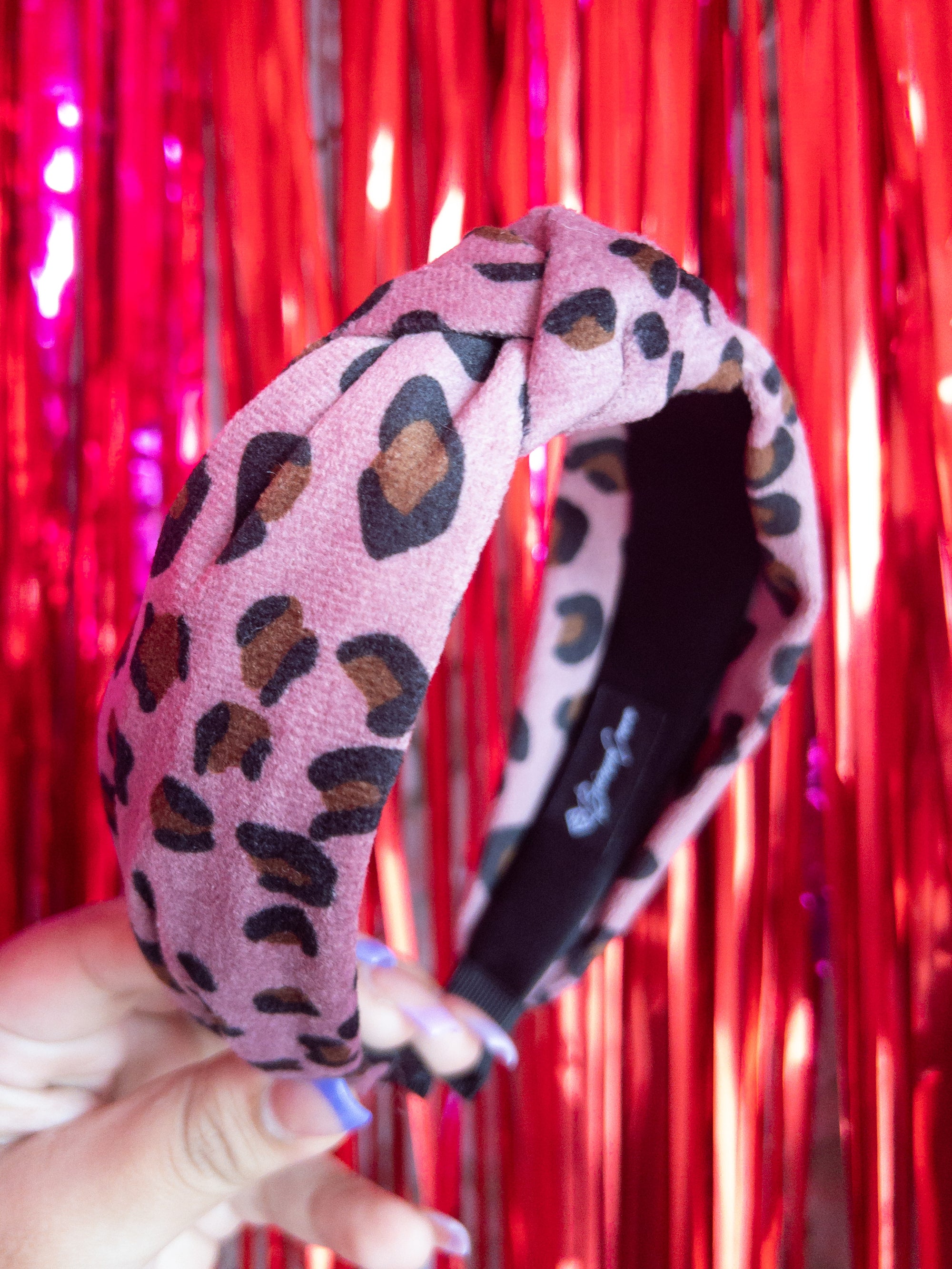 PINK LEOPARD BRIANNA CANNON HEADBAND