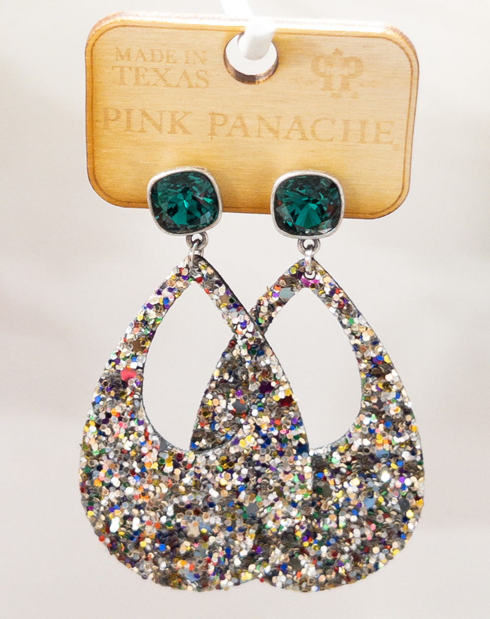 258 PP GREEN GEM MULTI TEARDROP