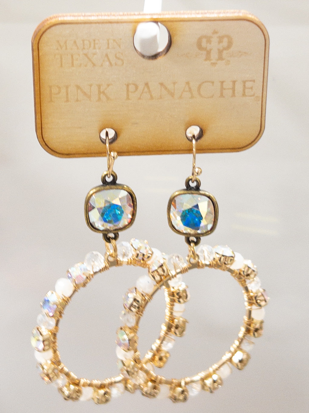 267 PP CIRCLE DANGLE GEMS