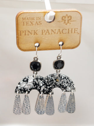 279 PP SILVER BLACK UMBRELLA DANGLE