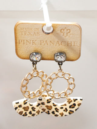 280 PP TIERED CHEETAH DANGLE