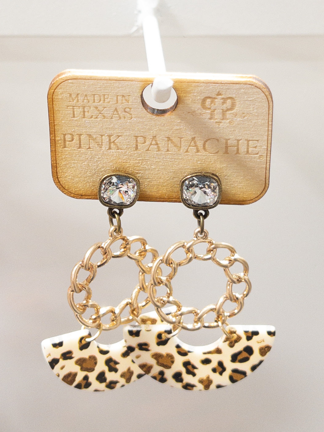 280 PP TIERED CHEETAH DANGLE