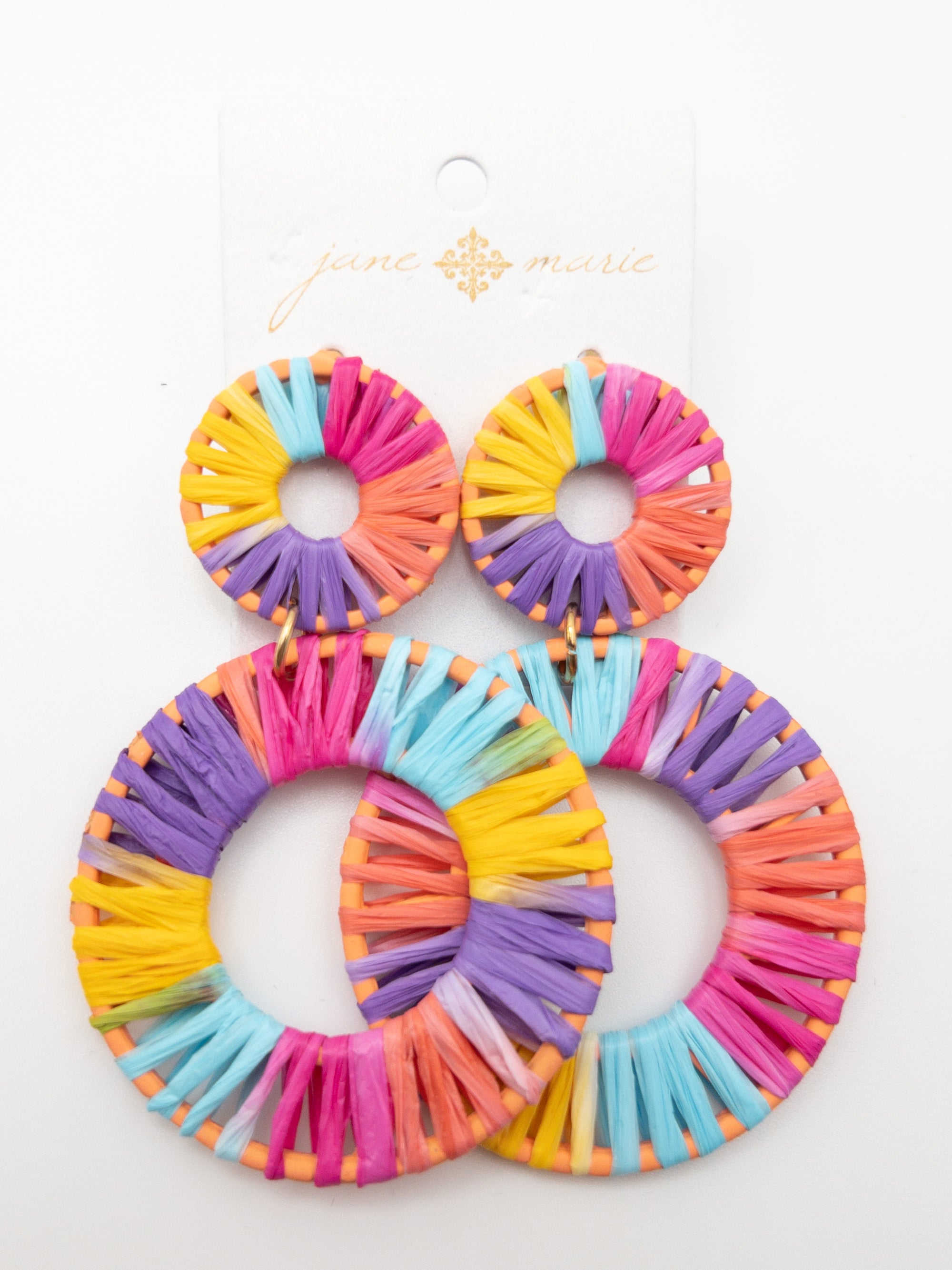 NEONS JANE MARIE MEDIUM VACAY CIRCLE EARRINGS