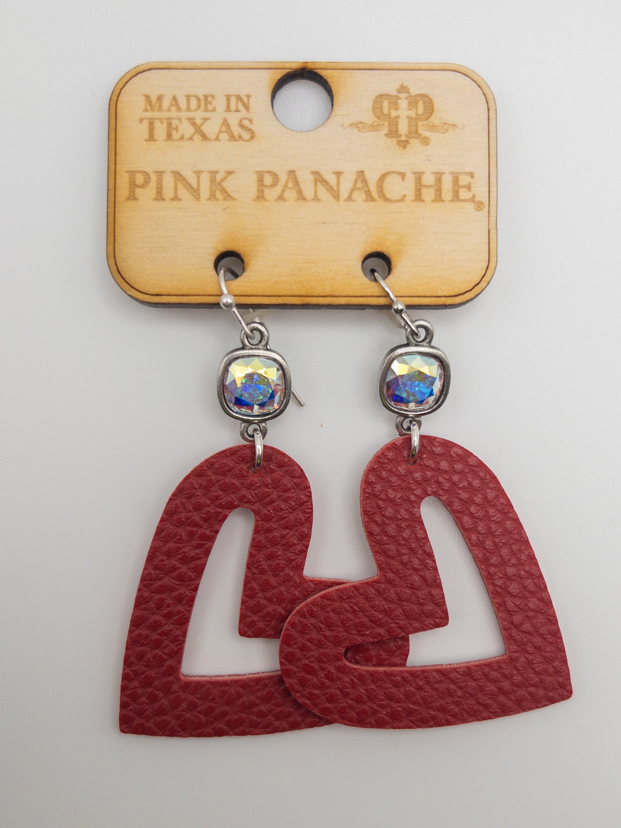 RED HEART PINK PANACHE DANGLES