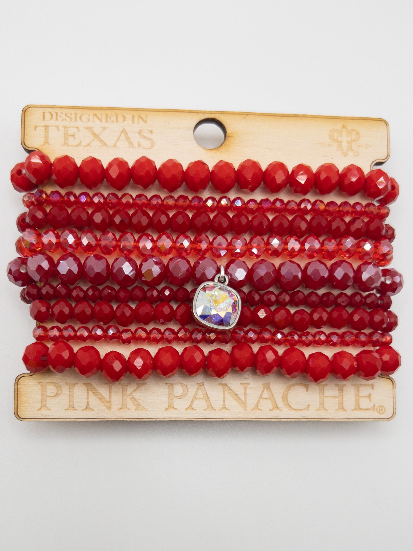ULTRA RED PINK PANACHE BRACELET SET