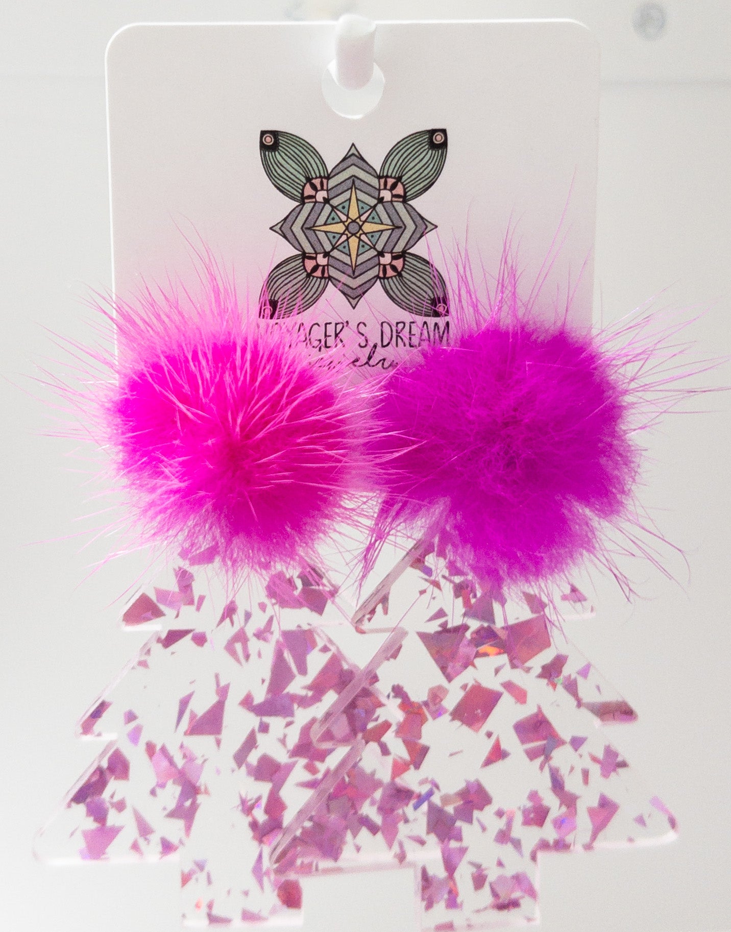 MAGENTA TREE PUFF POST TREE VOYAGER’S DREAM JEWELRY