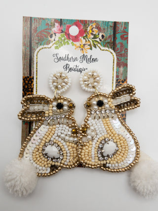 BUNNY POM WHITE