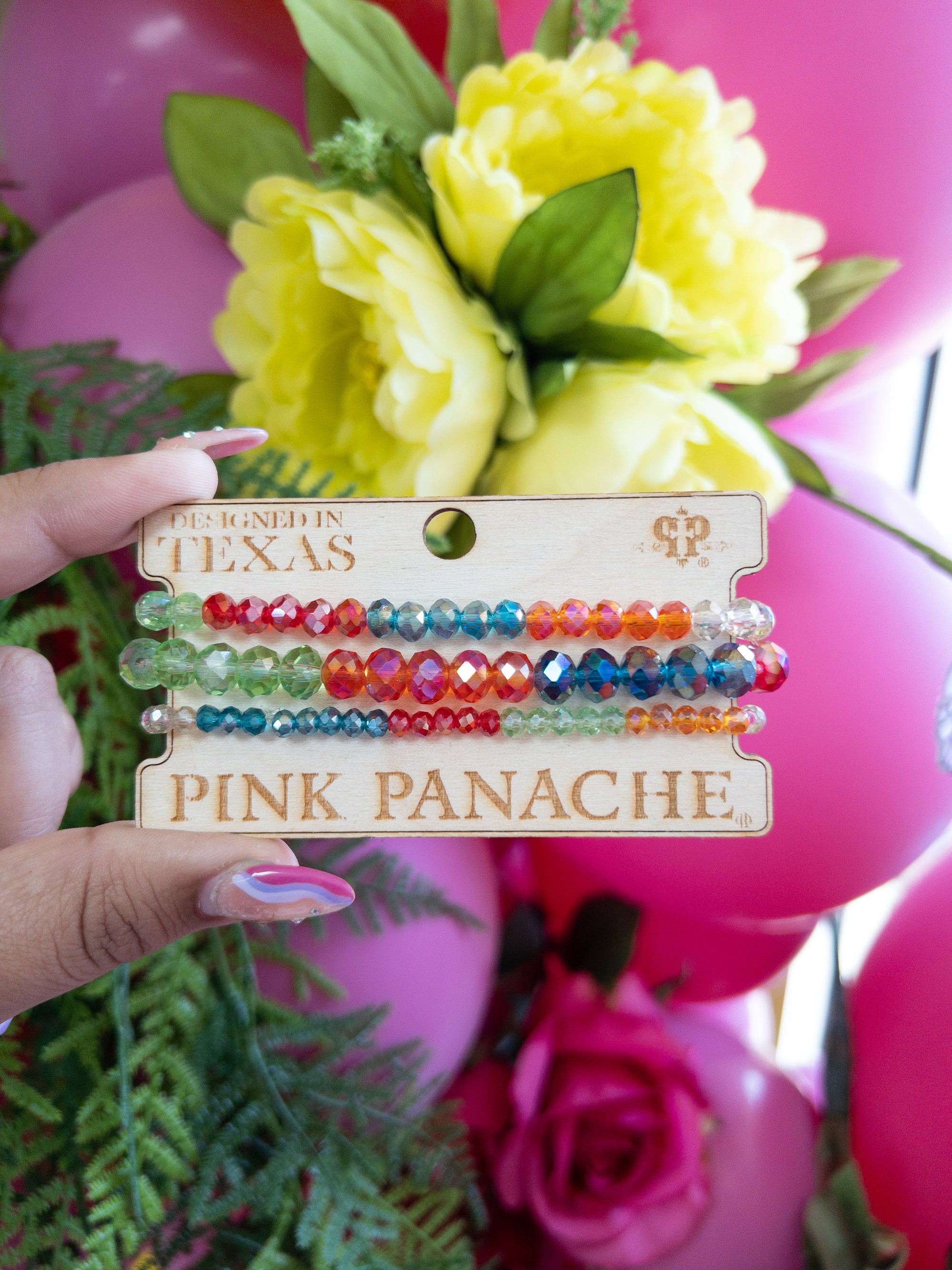 HARPER MULTI PINK PANACHE BRACELET SET