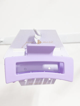 JANE MARIE RECTANGLE HAIR CLIP PURPLE