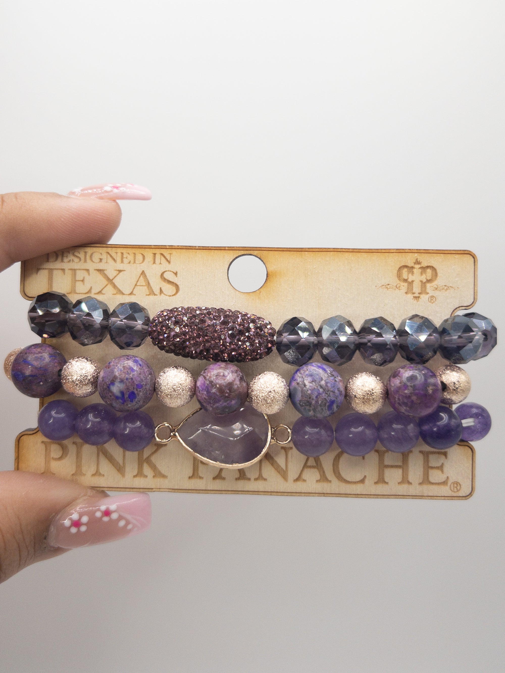 PURPLE HAZE PINK PANACHE BRACELET SET