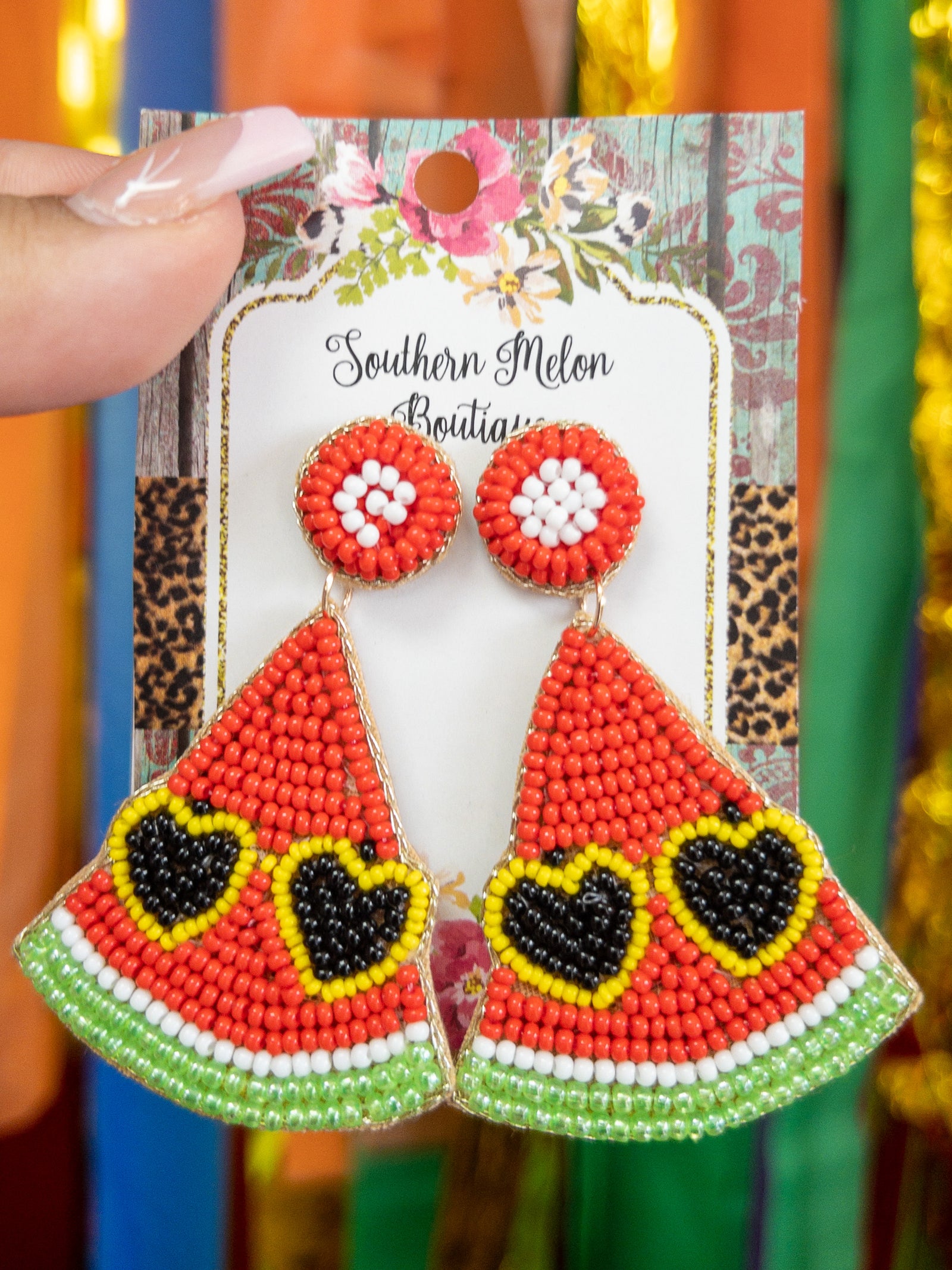 WATERMELON SLICES BEADED
