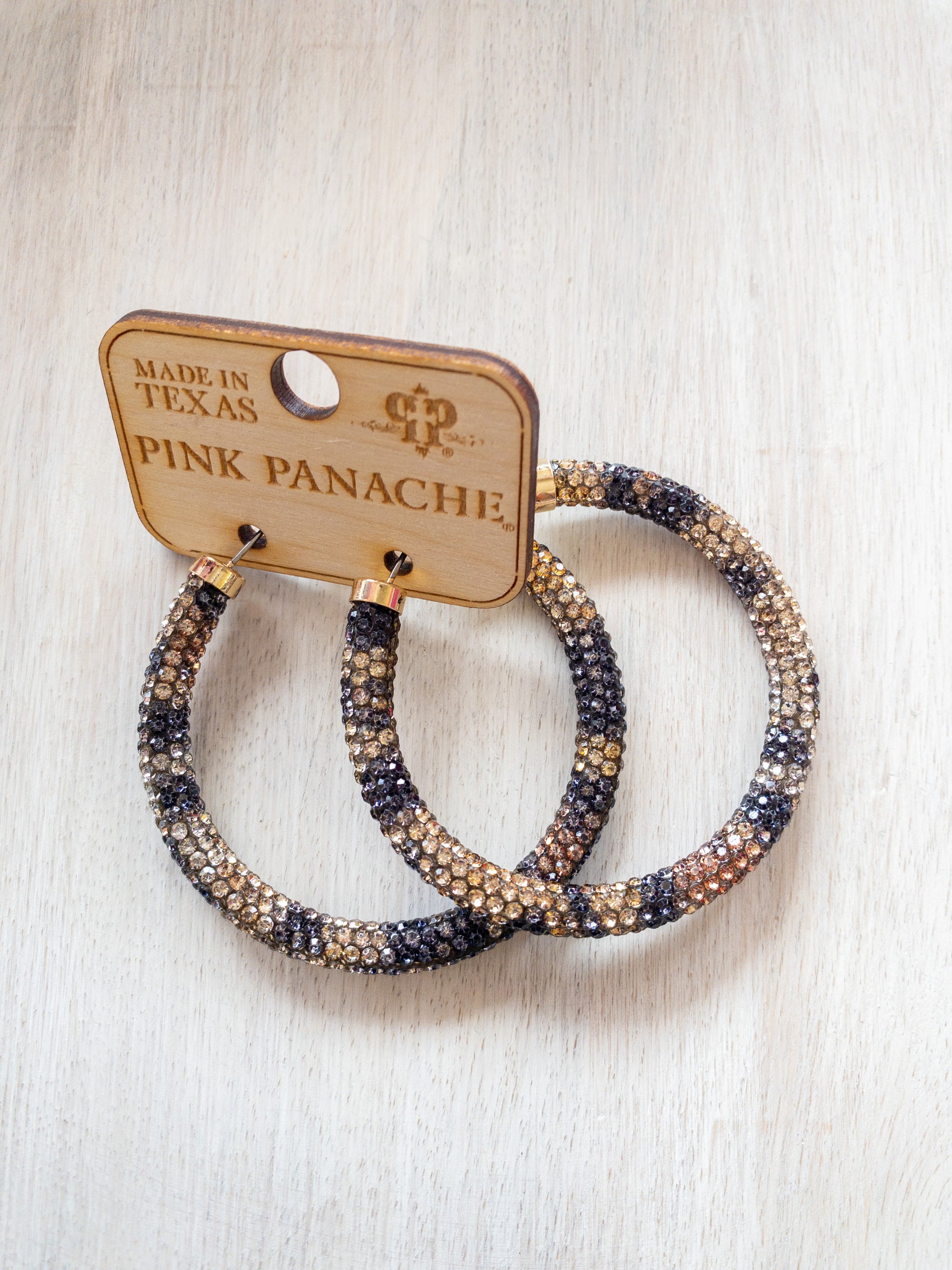 LEOPARD PINK PANACHE HOOPS