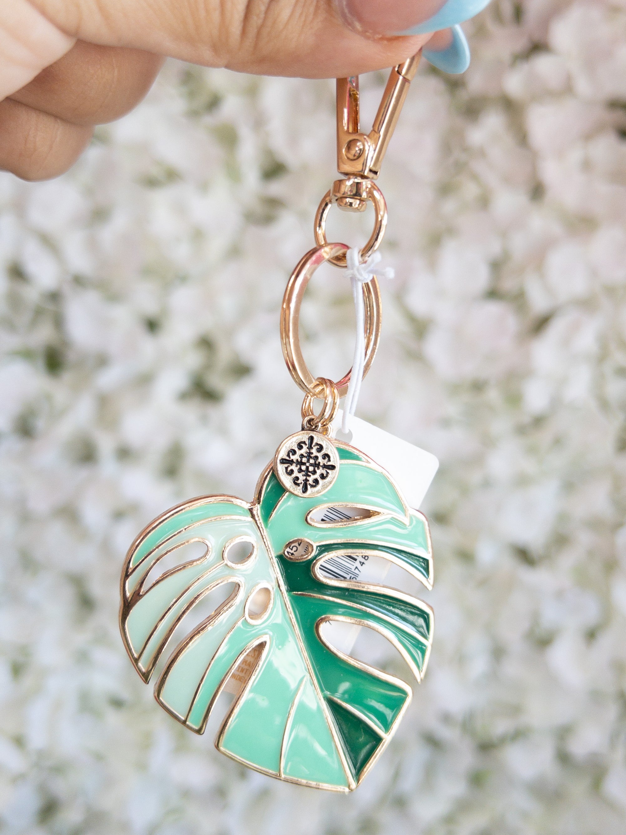 JANE MARIE KEYCHAIN PALM LEAF