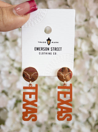 EMERSON EARRINGS TEXAS LONGHORN