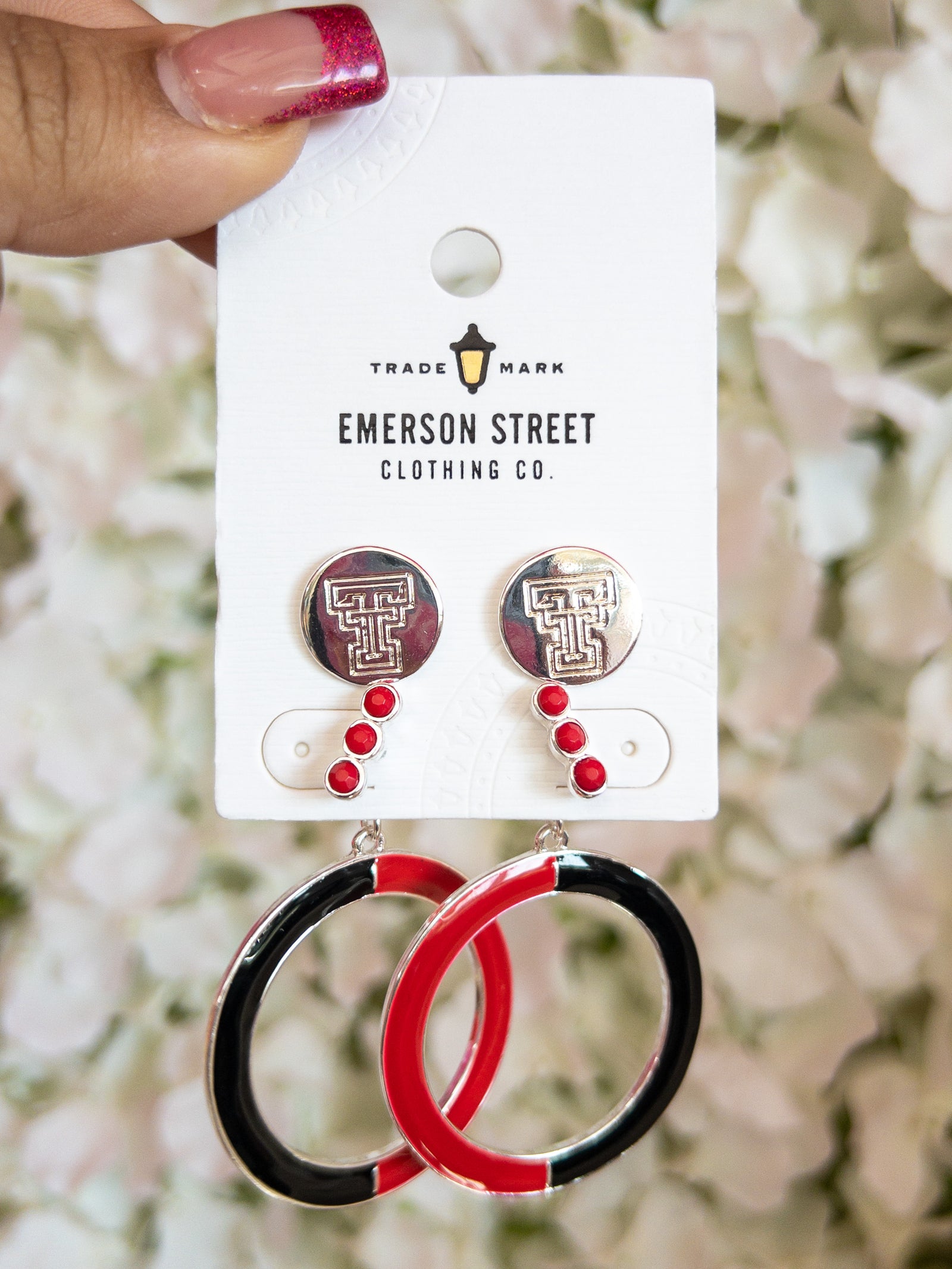 TEXAS TECH CUATRO EARRINGS (2 EARRINGS)