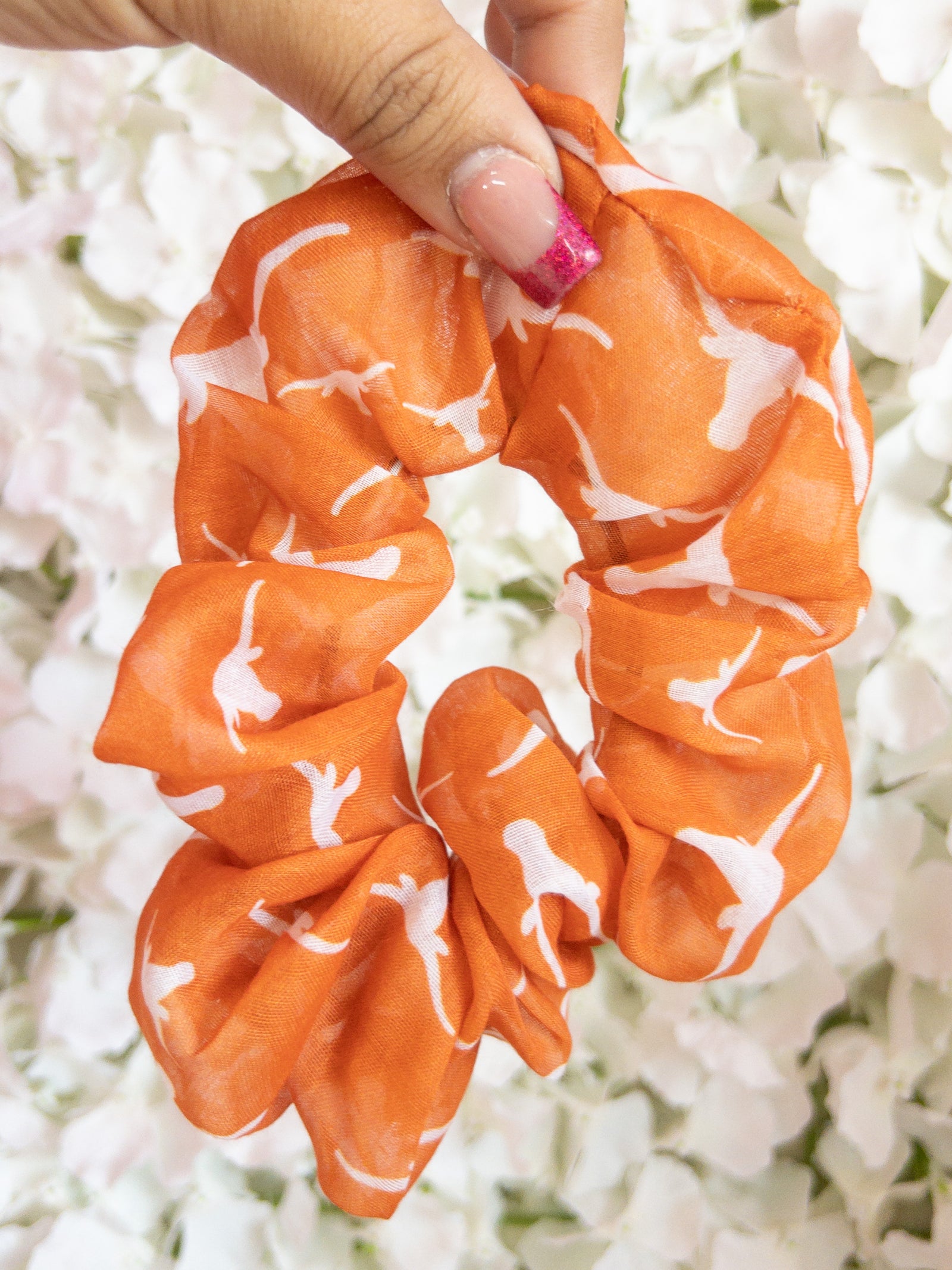 VANESSA FOSTER LG LONGHORN SCRUNCHIE