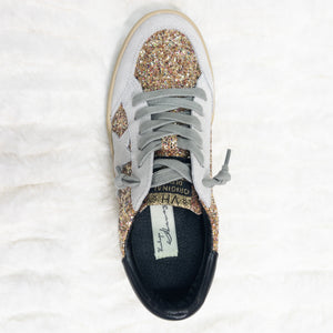 VINTAGE HAVANA KRISTEN GREY/GOLD MIX SNEAKERS