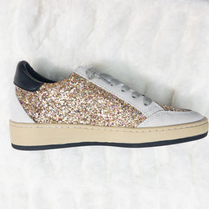 VINTAGE HAVANA KRISTEN GREY/GOLD MIX SNEAKERS