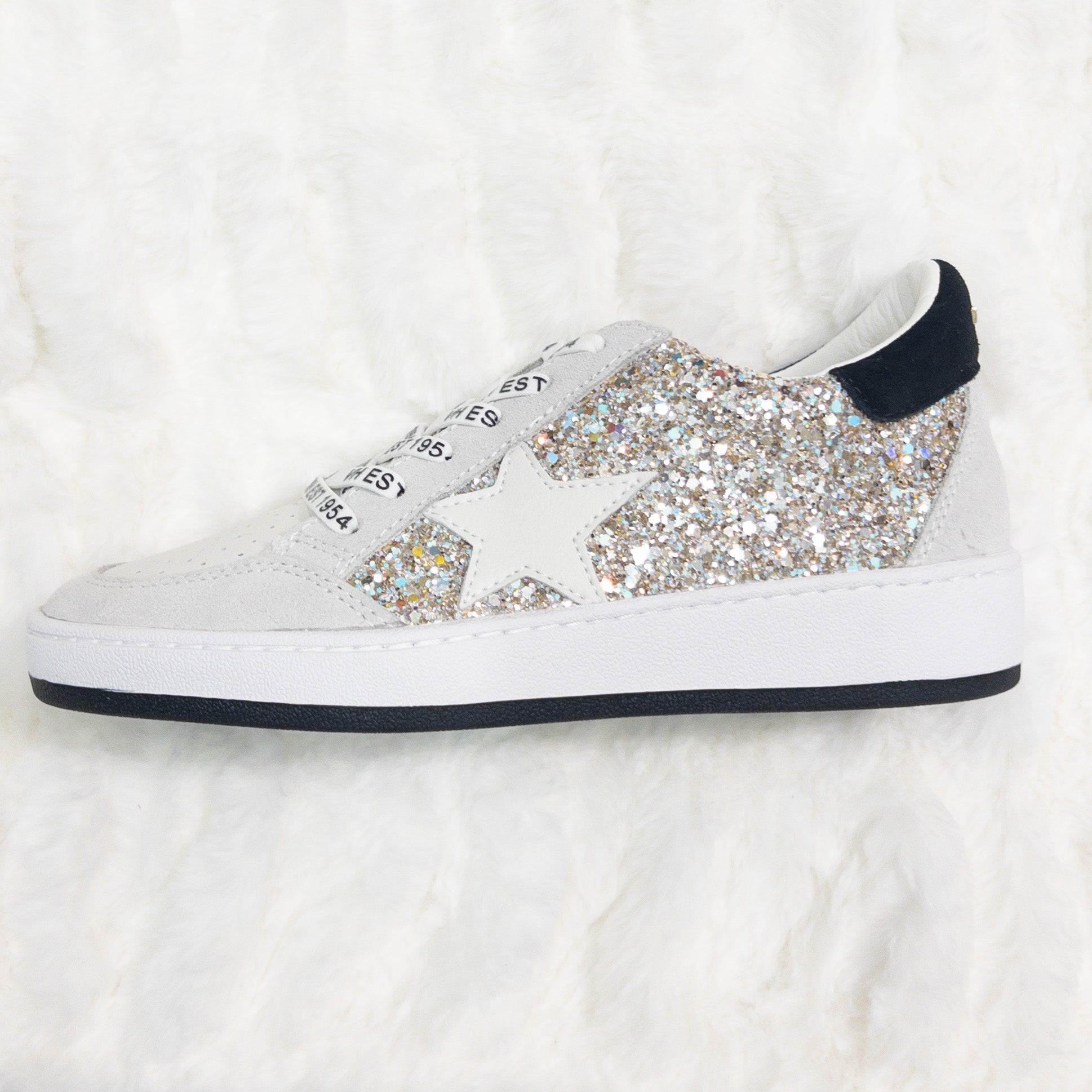 VINTAGE HAVANA KRISTEN GLITTER STAR SNEAKERS