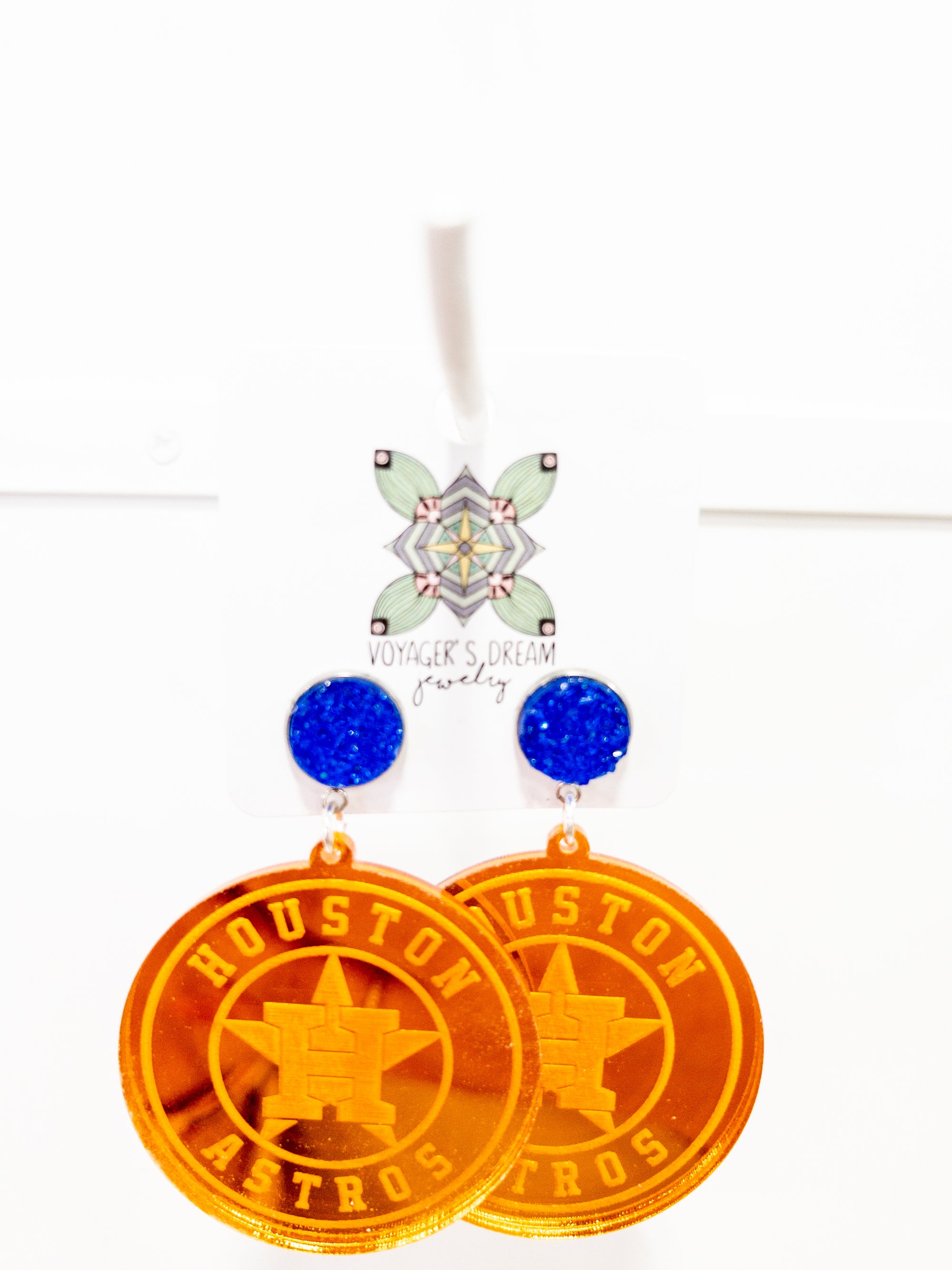 HOUSTON STAR MIRROR EARRINGS LARGE