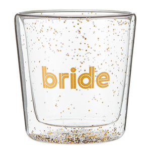 BRIDE- GOLD DOUBLE-OLD FASHIONED GLASS