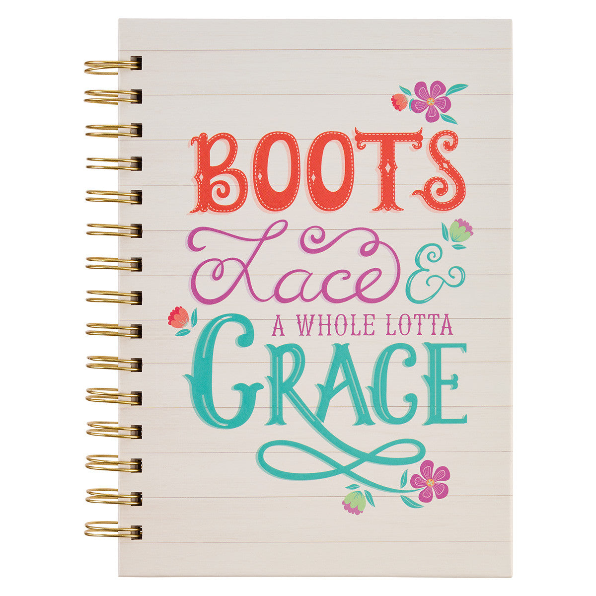 Boots Lace and Grace Wirebound Journal