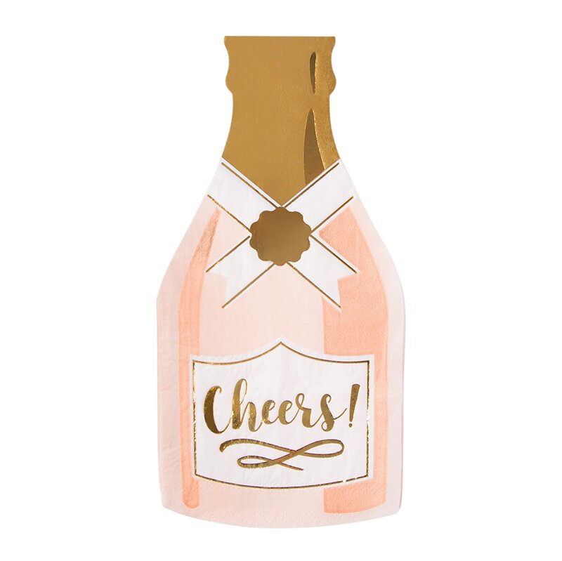 WEDDING CHEERS BOTTLE NAPKIN