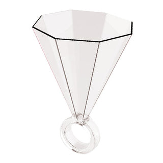 WEDDING SHOT GLASS- CLEAR RINGo