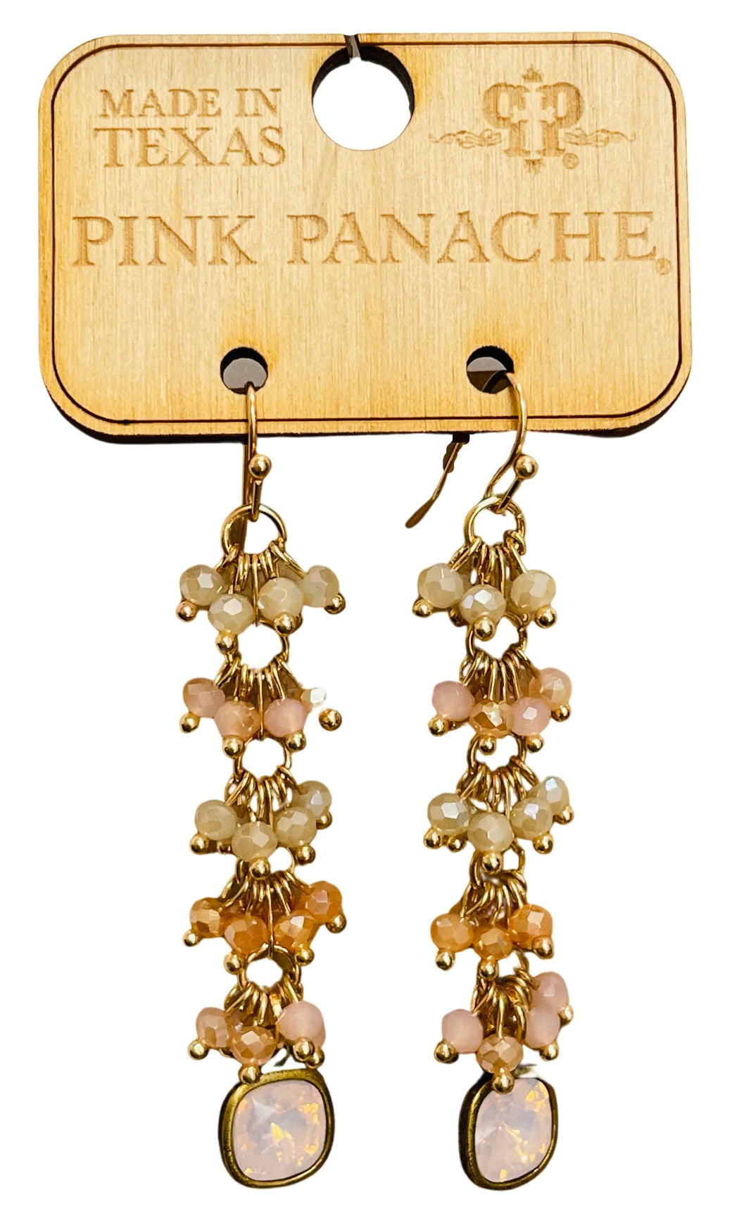 PINK PANACHE ROSEWATER DANGLES