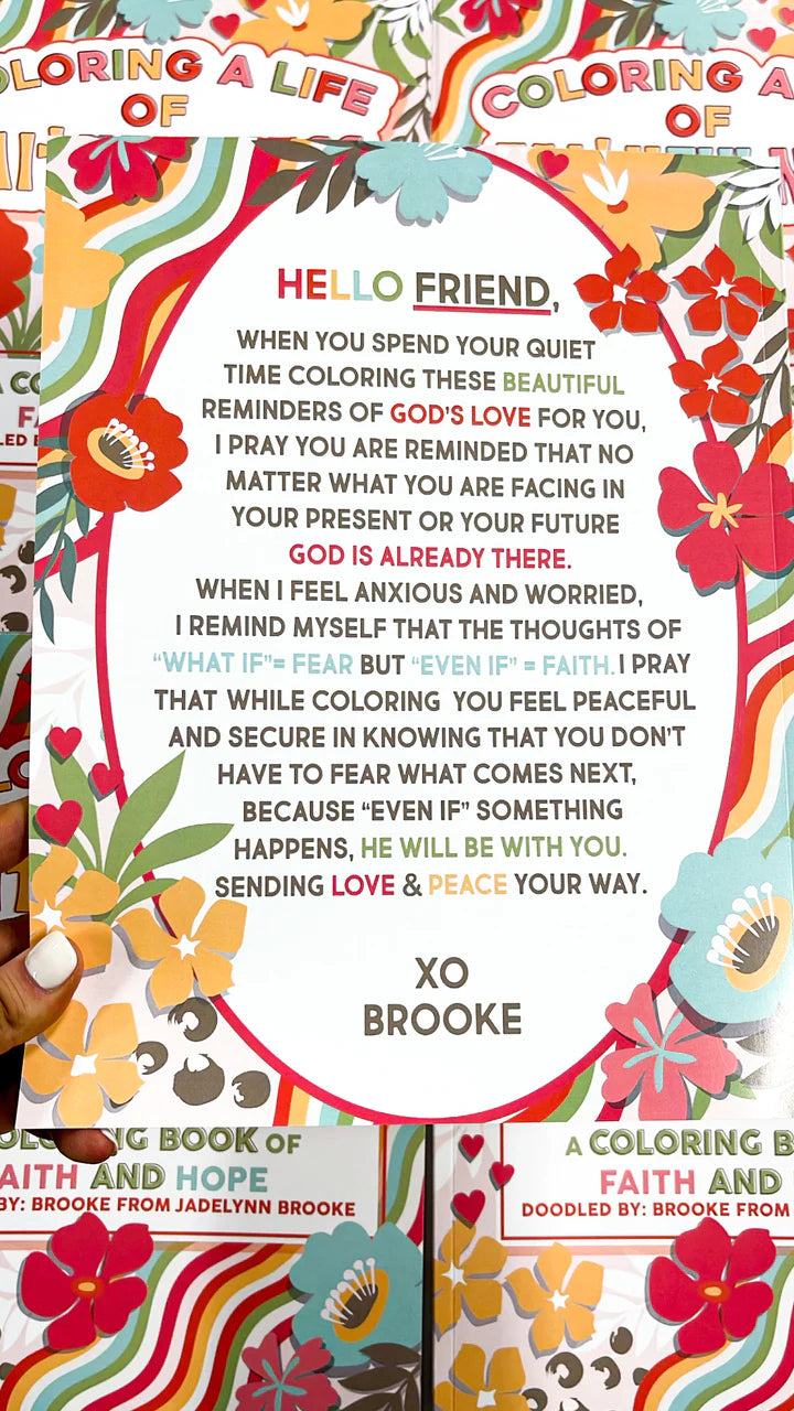 COLORING BOOK - COLORING A LIFE OF FAITHFULNESS